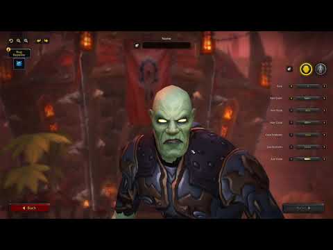 World of Warcraft Shadowlands Character Creation Undead Male