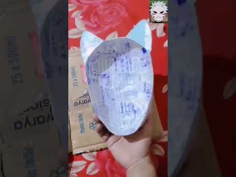 Naruto mask part 1/ How to make anbu mask at home / kakashi mask #naruto #anbublackops #kakashi