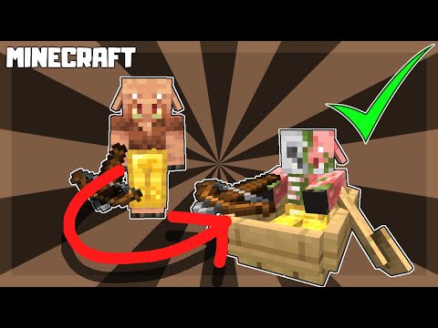 How to Zombify a Piglin in Minecraft! 1.16.3