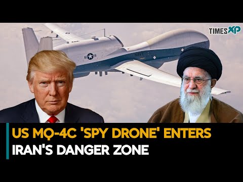 US MQ-4C 'Spy Drone' Enters Iran's Danger Zone| Iran-Israel War