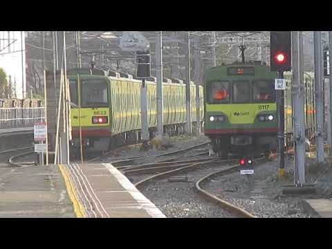 IE 8100 Class Dart Trains Shunting And Being Stabled In Bray Sideings