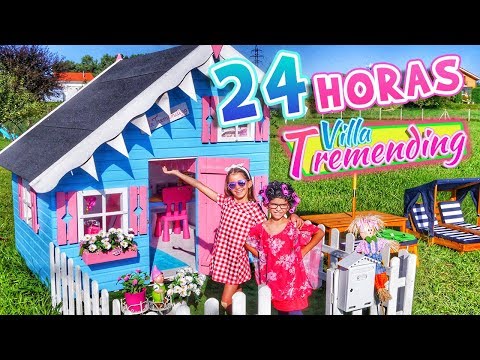 24 HORAS en VILLA TREMENDING 🏡 Mi Casita de Madera