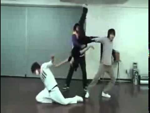 Super Junior Eunhyuk, Sungmin, Leeteuk and Shindong Dance