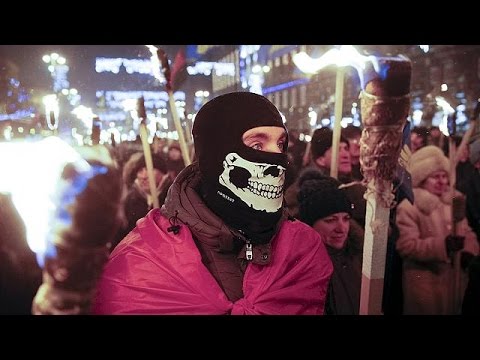 Ukrainians march in honour of controversial nationalist hero Stepan Bandera