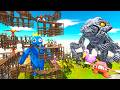 Parkour ZigZag Rescues BLUE Rainbow Friends And Fights Orga Monster Animal Revolt Battle Simulator