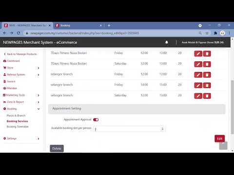 NEWPAGES Booking system (Mandarin)