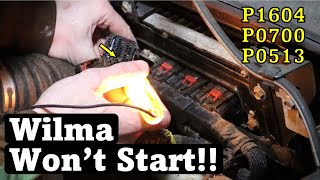 Chrysler P1604 P0700 0513 | Why Won’t Wilma Start?? (Wilma’s Resurrection - Part 7)
