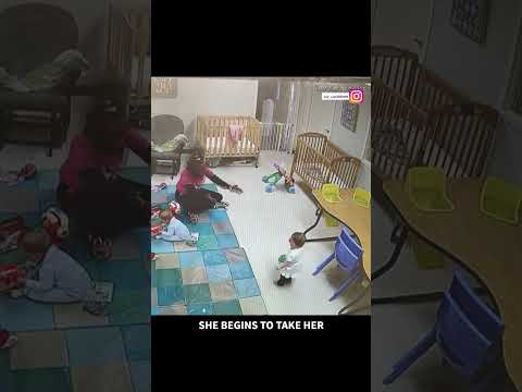 Mom watches daughter's first steps captured on daycare livestream