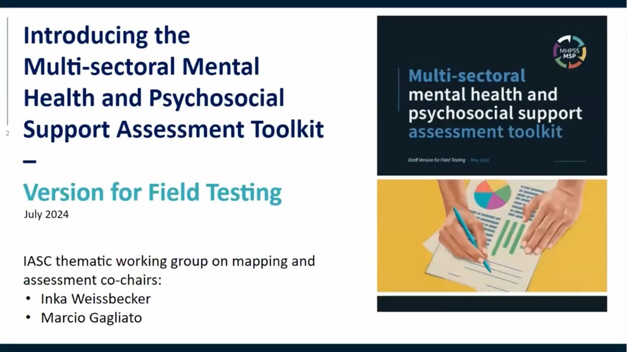 WEBINAR:  Introducing the Multi-sectoral MHPSS Assessment Toolkit – Version for Field Testing