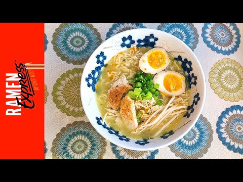 Ramen Express By Chef Woo Chicken Flavor Ramen - USA - Instant Noodle Recipe Time - EP 900