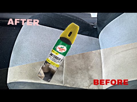 Crazy interior transformation! How to clean your car seats. (Turtle Wax Interior) Before and After