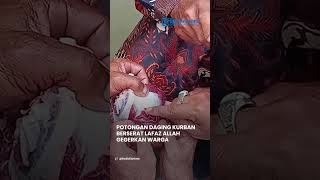 Viral Rekaman Video Heboh Warga Palembang Temukan Potongan Daging Kurban Berbentuk Lafaz Allah