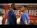 Deontay Wilder Vs Chris Arreola Intense Face Off At Final Press Conference
