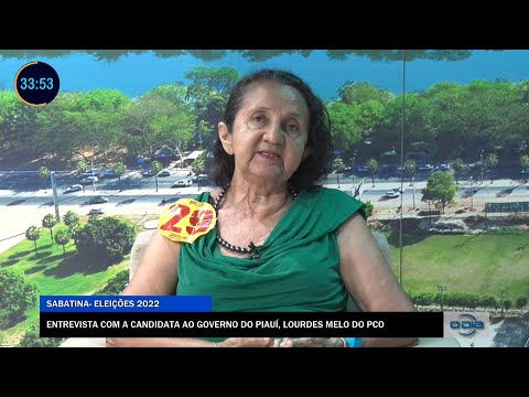 Entrevista com a candidata ao Governo do Piauí, Lourdes Melo (PCO) 15 09 2022