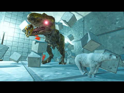 Terrible Tunnel of Carnivore Dinosaurs - Animal Revolt Battle Simulator