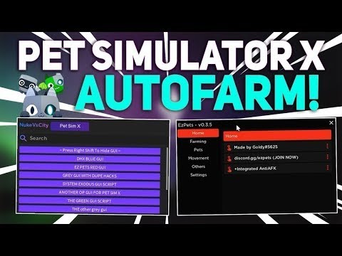 PET SIMULATOR X Script Pastebin 2022 UPDATE AUTO FARM | COLLECT GIFT | AUTO MASTERY (NO KEY)🎁