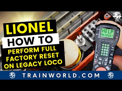 Lionel Legacy Full Factory Reset Guide