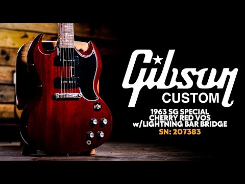 Gibson 1963 Custom 63 SG 2020 - Red Cherry VOS (5 lbs 12 0z) image 17