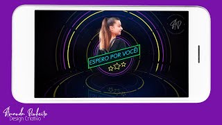 Vídeo de Convite Animado Tema Neon (com fotos)