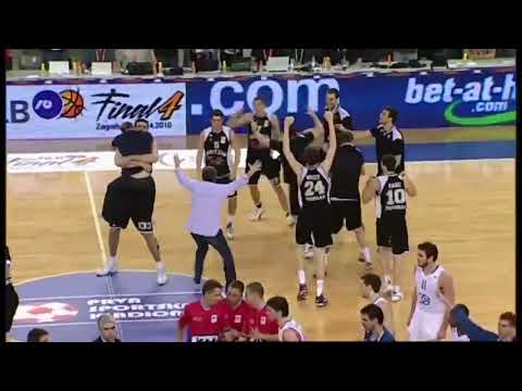 On 25th April 2010, Dusan Kecman's last-second three-pointer made Partizan ABA League Champions