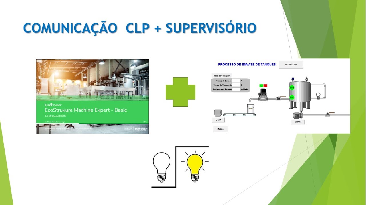 Comunicação entre o EcoStruxure Machine Expert - Basic e o Elipse E3 utilizando o simulador