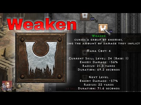 D2R Skills & Abilities - Weaken Curse (Necromancer)