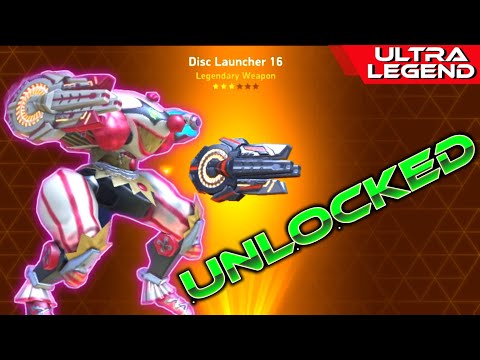 Disc Launcher 16 - UNLOCKED | First Match Testing | Mech Arena