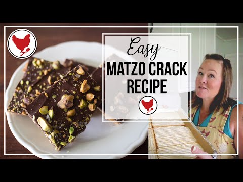 CHOCOLATE TOFFEE BARK CANDY from Matzo | Cook with Me