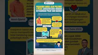 Prabowo Ambil Alih Polemik 4 Pulau, Legislator Aceh: Redakan Ketegangan Pusat dan Daerah