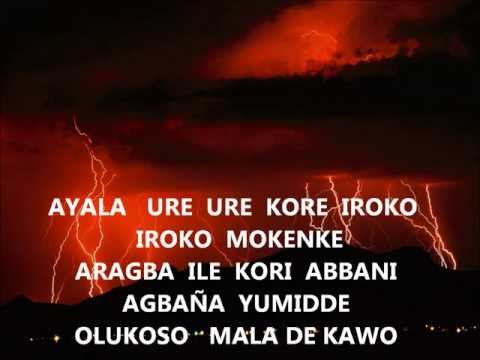 REZOS A SHANGO (ABBILONA - LETRA)  (URE URE KORE IROKO)