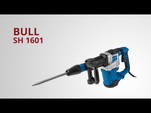 фото отбойный молоток bull (бул) sh 1601 1500 вт, 9-25 дж, sds-max, 900-2100 удля мин, 5м кабель. 10,5 кг 0