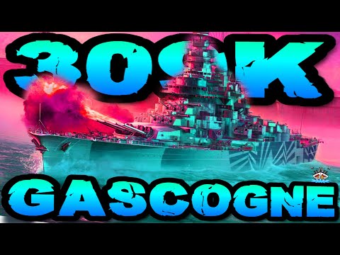Gascogne "Weltrekord Platz 1" 309K DMG im "300K Club" ⚓️ in World of Warships 🚢 #worldofwarships