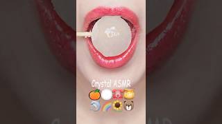 ASMR EMOJI FOOD ice cream sprinkle honey jelly kohakuto roasted marshmallow mukbang eating sounds