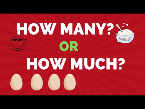 HOW MANY OR HOW MUCH CONTABLES Y NO CONTABLES.