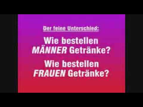 Unterschied Mann - Frau: Bestellung