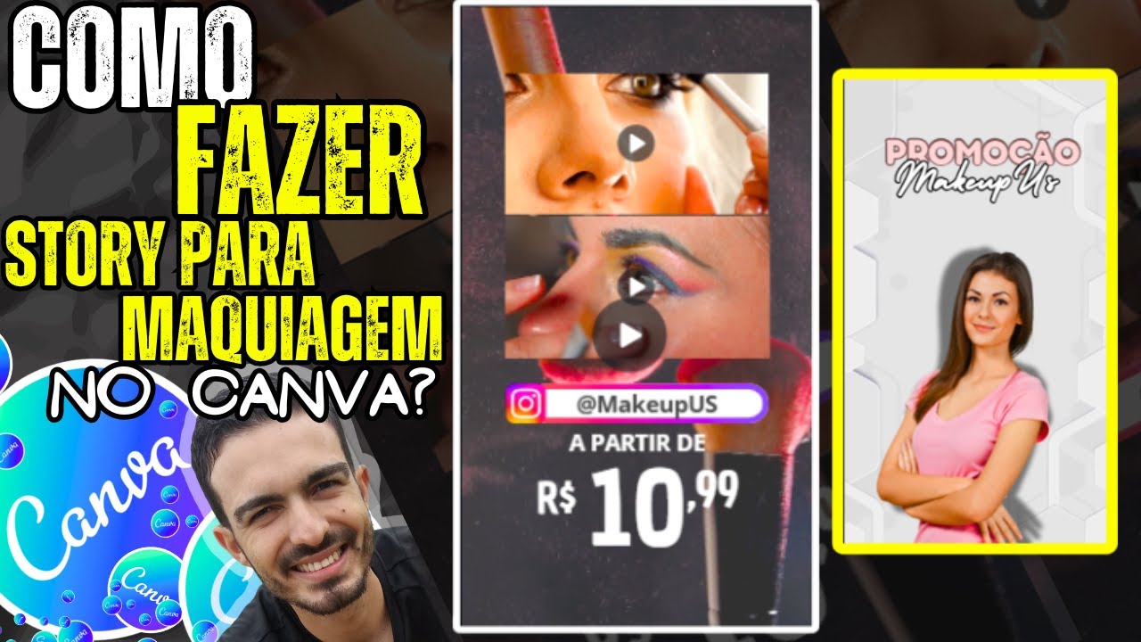 Como Fazer No Canva Story De MakeUp ? Fazer Story No Canva