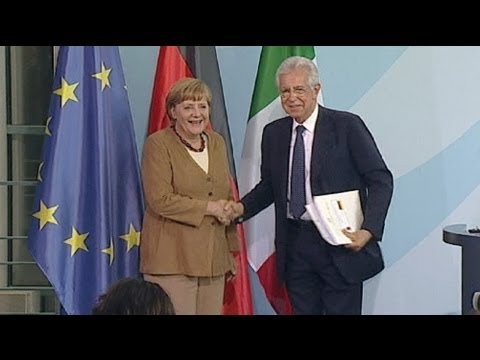 Der Euro-Rettungsschirm als Bank - Merkel und Monti uneins