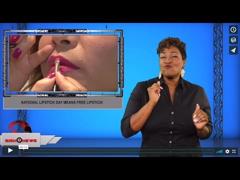National Lipstick Day means free lipstick! (ASL - 7.28.19)