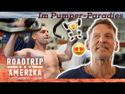 Im GOLD'S GYM mit Ralf Moeller🏋️ Der Kampf gegen die Speckrollen! 🥓 | Roadtrip Amerika | Kabel Eins