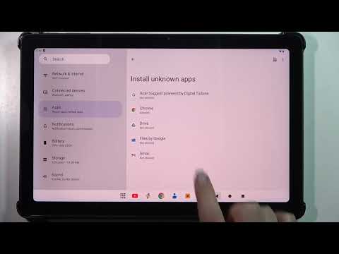 How to Unknown Sources on ACER Iconia Tab P10