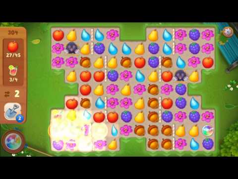 Gardenscapes Level 304 Hard plus extra time