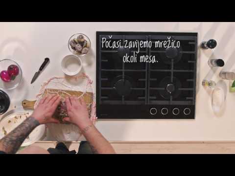 Mesni kotiček z mojstrom Darkom - Počasi pečen svinjski vrat na posteljici rdeče čebule in figic