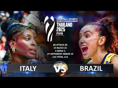Italy vs Brazil | Semifinal 2 | Women's World Championship 2025