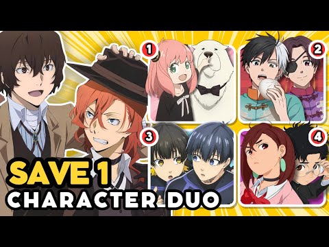 Save 1 ANIME CHARACTER DUO for each ANIME 🔥👯 | ANIME QUIZ