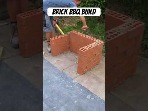 Brick BBQ #bbq #bbqmeat #construction #outdoorcooking #brickbbq #diy