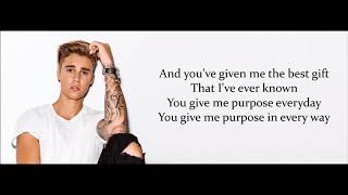 Justin Bieber Purpose Lyrics