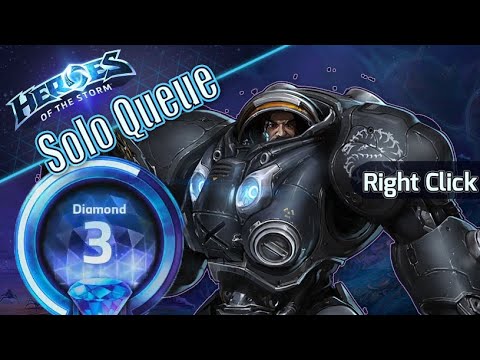 Right Click RayRay - Raynor HotS Solo Queue Diamond Storm League (Livestream)