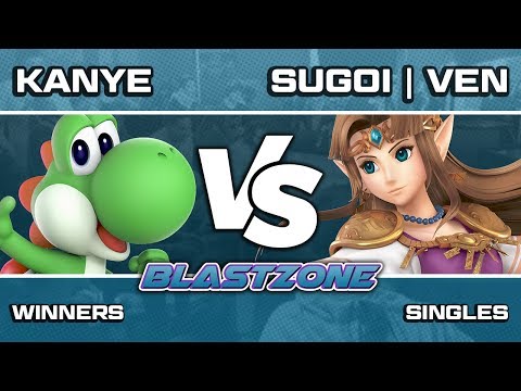 PSG Blastzone: Kanye (Yoshi) vs Sugoi | Ven (Zelda) - Winners Round 3