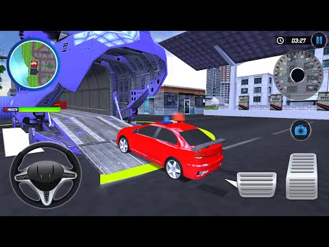 Transporting Car Cargo Plane 2021 | Police Car Transporter Simulator – Android Gameplay