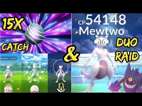 Shiny Mewtwo Hunt/Catch & Duo Mewtwo Raid - Pokémon Go